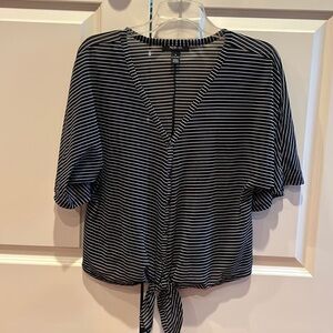 Ladies sheer black top!